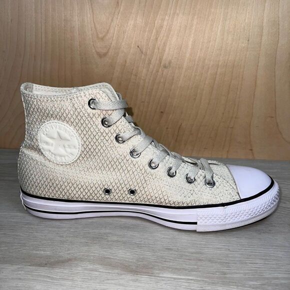 Converse Chuck Taylor CT All Star High Hautelook Texture Off White Women's 10 - Picture 6 of 11